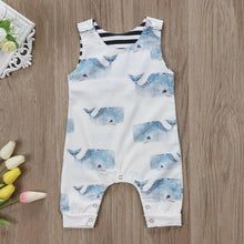 Load image into Gallery viewer, Newborn Baby Summer Clothing Sleeveless Whales Print Romper Jumpsuit Sun suit Playsuits For Boys
