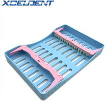 Load image into Gallery viewer, 1pcs Dental Sterilization Box with 10 Holders Tips handles Instrument Autoclavable Dentistry Tools
