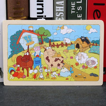 Load image into Gallery viewer, 24 Slice Wood Puzzles Children Adults Vehicle Puzzles Wooden Toys Learning Education Environmental Assemble Educational Games For Kids and Babies
