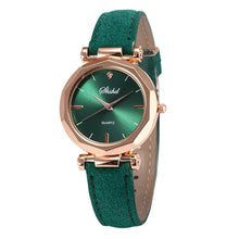 Load image into Gallery viewer, Women Watch Rhinestone Fashion Exquisite Women Leather Casual Watch Luxury Analog Quartz Crystal Wristwatch Bracelet Watch For Women and Girls
