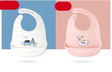Load image into Gallery viewer, Modern Baby Bibs Waterproof Silicone Feeding Baby Saliva Towel Newborn Cartoon Aprons Baby Bibs Adjustable Burp for Baby Kids
