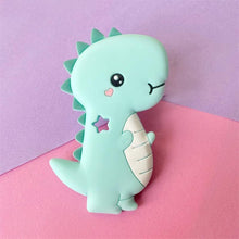 Load image into Gallery viewer, Dinosaur Teether Teething Animal Shape  Chewable Chewing Toys For Baby Boys And Girls  BPA Free Food Pefect Gift

