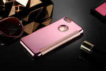 Load image into Gallery viewer, Luxury iphone Flip Case iphone 11 12 13 14 Cover Clear View Windows Mirror Magnetized Simple Closure Unique Flip Phone Stylish Case For iPhone
