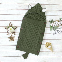 Load image into Gallery viewer, Stevvex Knitted Newborn Baby Blanket Baby Sleeping Bags Stroller Bedding Warm Swaddle Wrap
