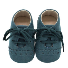 Load image into Gallery viewer, Newborn Baby Shoes Girls Boys Soft Warm Leather Prewalker Anti-slip Shoes Canvas Sports Sneakers Footwear Shoes

