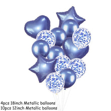 Load image into Gallery viewer, 14Pcs Multi Confetti Balloons For Happy Birthday Party Balloons In Several Luxury Variant Helium Ballons For Celebrations for Boy Girls and  Babies party
