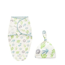 Load image into Gallery viewer, Newborn Wrapping Swaddle Baby Envelop Wrap Blanket Baby Hat Sleeping Bag Set Sleep Bag
