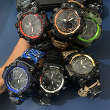 Load image into Gallery viewer, Survival Men Sports Watch With Outdoor Compass In Top Luxury Brand G Style Military Digital Watches Waterproof 50M relogio masculino
