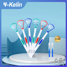 Load image into Gallery viewer, Y-Kelin Tongue Scraper Oral  Cleaner Brush Fresh Breath Cleaning Coated  Toothbrush  Hygiene Care Tools
