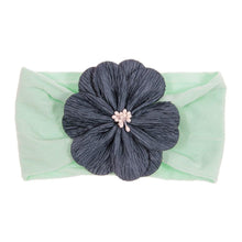 Load image into Gallery viewer, Cute 1PCS Baby Girls Lotus Flower Nylon Headband Knot Elastic Newborn Toddler Headwraps Kids Hair Accessories Gifts
