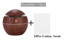 Load image into Gallery viewer, Ultrasonic Air Humidifier Wood Essential Aroma Oil Diffuser With LED Light Electric Aromatherapy Mist Maker
