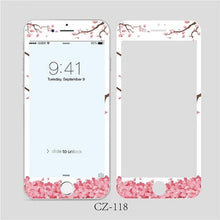 Load image into Gallery viewer, 3D Curved Edge Tempered Glass for iPhone 6 6s 7 8 Plus Fashion Flowers Pattern Screen Protector Protective Film Tempered Glass Screen Protector Designed for iPhone
