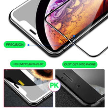 Load image into Gallery viewer, 20D Full Cover Tempered Glass For iPhone 11 12 13 mini Pro X XR XS Max Screen Protector For iPhone 6 7 8 Plus SE Protective Film HD Clear Easy Installation Frame 9H Hardness Bubble Free Anti-Scratch &amp; Anti-Fingerprint
