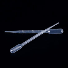 Load image into Gallery viewer, Disposable Pipette 1ml 2ml 3ml 5ml 10ml Droppers Plastic Microscale Graduated Pipettes Transparent Dropper Experiment Supplies
