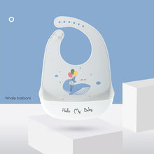 Load image into Gallery viewer, Bib Waterproof Silicone Feeding Saliva Towel Newborn  Adjustable Bur Cloth Turban Disposable Cartoon with Elegant Deisgn For Baby and Kids

