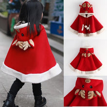 Load image into Gallery viewer, New Year Baby Girls Christmas Reindeer hooded Coat for Babies Boys and Girls In Modern New elegant Design Special Deisgn For Kids

