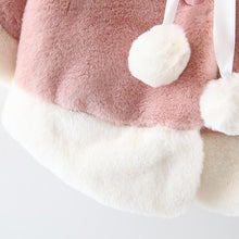 Load image into Gallery viewer, Modern New Christmas Winter LuxuryElegant Cute Elk Cartoon Hooded Soft Coat Cape for Baby Girls
