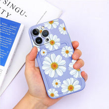 Load image into Gallery viewer, Charming Silicone Soft Anti-Scratch Cases For iPhone 13 Pro Max Case Silicone Wallet Card Holder Cover For iPhone 13 Mini 13ProMax 13Pro Flower Butterfly Beautiful Design Card Holder iPhone Case
