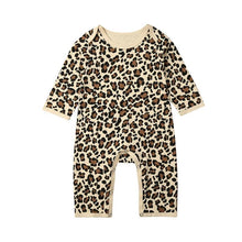 Load image into Gallery viewer, Newborn Baby Girl/ Sleeveless/ Long Sleeve Leopard Romper Jumpsuit Outfit For Babies In elegant Modern Deisgn
