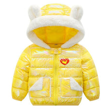 Load image into Gallery viewer, Shiny Modern Luxury Speciall Designed Winter Outerwear Hooded Coat &amp; Jacket Winter Fashion Kids clothing Models For  Babies and Girls 3-24 Months
