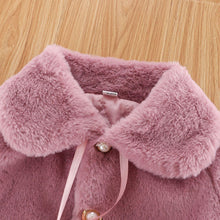 Load image into Gallery viewer, New Luxury Baby Warm Cute Princess Fur Cloak  Jacket For Baby Girls In Elegant Winter Design
