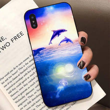 Load image into Gallery viewer, Animal Cute Dolphin Phone Case For Iphone 11 12 13 Mini Pro Xs Max 8 7 6 6s Plus X 5s Se 2020 Xr Case Soft Tpu Cover Flexible Ultra Slim Anti-scratch Cover
