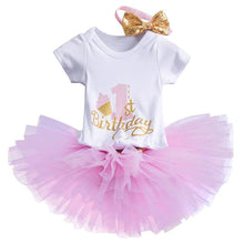 Load image into Gallery viewer, Modern Unicorn Party Girls Tutu Dress Toddler Kids Clothes Baby 1st Birthday Outfits For Girls
