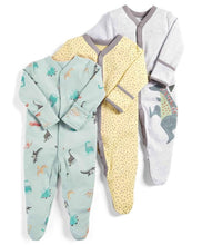Load image into Gallery viewer, 3Pcs Baby unisex Rompers  Long Sleeve Sleep suit Cartoon Jumpsuit Baby Pajamas Stes For Kids Between 0-12Months

