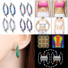 Load image into Gallery viewer, Healthcare Weight Loss Hoop Earrings Slimming Chakra Stainless Steel Healthy Stimulation Acupoint Gallstone Fashion Earrings
