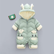 Load image into Gallery viewer, Modern Elegant Baby Warm Thick Cotton Hooded Jumpsuit Snowsuit Rompers Outfit for Children In Modern Design
