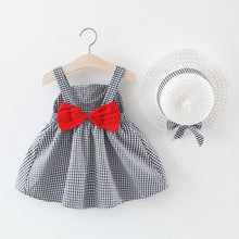 Load image into Gallery viewer, Modern Baby Newborn Toddler Girls Summer Tutu Dress With Printing Princess Dresses Sundress And Hat
