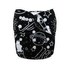 Load image into Gallery viewer, Baby One Size Fits All Reusable Baby Cloth Diaper with  Microfiber Insert Diaper For Baby Boys and Baby Girls In Modern New Printed Design
