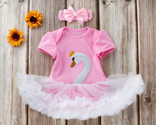 Load image into Gallery viewer, Pink Baby Luxury Bodysuit Infant Girls Princess Puffy Dress Baby Gown Party Wedding Excellent Girls Gift
