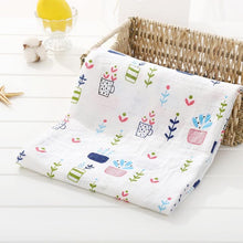 Load image into Gallery viewer, Muslin Cotton Diaper Baby Blankets Newborn Swaddle Blanket Infant Multi Purpose Bath Towel
