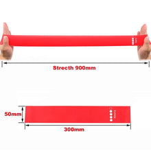 Load image into Gallery viewer, Red Portable Fitness Workout Equipment Yoga Crossfit Resistance Bands Training Gum Exercise Gym Strength Women Sports Ring
