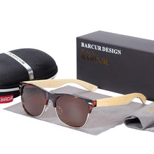 Load image into Gallery viewer, Brand Bamboo Handmade Luxury Polarized Modern and Retro Wood Sunglasses for  Men  and Women With  UV400 Protection
