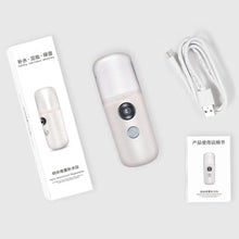 Load image into Gallery viewer, Mini 30ml Humidifier Diffuser Nano Face Spray USB Facial Body Nebulizer Steamer Moisturizing Humidifier Skin Care
