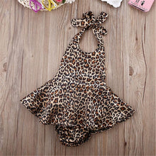 Load image into Gallery viewer, Baby Leopard Bodysuits Suit Set Body Jumpsuit Summer Style Dress for Girls
