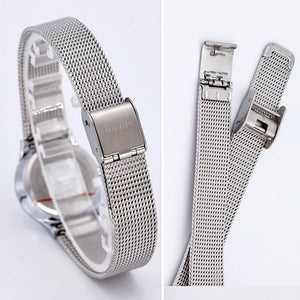 Women's Watch Japan Mov Fashion Hours Woman Lady Dress Bracelet Thin Stainless Steel Business Gift Mother's Gift No Box