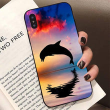 Load image into Gallery viewer, Animal Cute Dolphin Phone Case For Iphone 11 12 13 Mini Pro Xs Max 8 7 6 6s Plus X 5s Se 2020 Xr Case Soft Tpu Cover Flexible Ultra Slim Anti-scratch Cover
