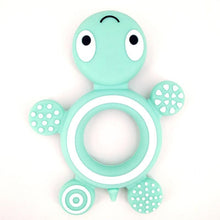 Load image into Gallery viewer, Baby Silicone Teethers Food  Cute Turtle Tiny  Teething Baby Shower Gifts Cartoon Animals Teether

