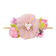 Load image into Gallery viewer, Handmade Luxury Pearl Baby Headbands Bundle Nylon Elastic  Newborn Hair Accessories for Girls Kids
