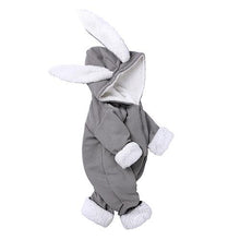 Load image into Gallery viewer, Winter Baby Rompers Newborn Boys Girls Clothes Rabbit Ear Hooded Jumpsuit infant In Luxury Rabbit Design
