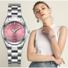 Load image into Gallery viewer, New STEVVEX Women Luxury Rhinestone Stainless Steel Quartz Watches Ladies Business Watch WIth  Japanese Quartz Movement For Women and Girls
