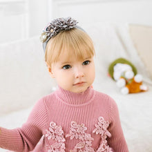 Load image into Gallery viewer, Handmade Flower Baby Headbands For Newborn Girls Nylon Elastic Hair Bands Headwear For Baby Girls
