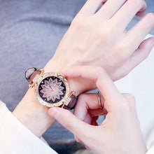Load image into Gallery viewer, Women Elegant Popular Watch Set Starry Sky Ladies Bracelet Watch Casual Leather Sports Quartz Wristwatch For Women and Girls
