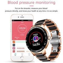 Load image into Gallery viewer, Luxury Ceramic Elegant Unisex Smart Watch With Heart Rate Monitor and Blood Pressure Fitness tracker Ceramic strap Sport Watch With Waterproof Protection
