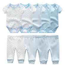 Load image into Gallery viewer, Solid Bodysuits Pants Baby Boy Clothes Clothing Sets 0-12M  Unisex Newborn Baby Pajamas Romper Jumpsuit For Boys and Girls Kids
