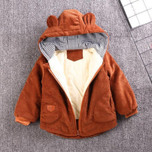 Load image into Gallery viewer, Winter Baby Warm Cotton Coat for Children Outerwear, Newborn Jacket For Infant Clothing For Boys and Girls In Bear Design For Autumn and Winter Season
