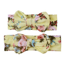 Load image into Gallery viewer, Mother &amp; Baby Headband for Girl Bow Hairband Floral Elastic Hair Bands Parent-Child Turban Hair Accessories Bow For Mother and daughter
